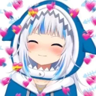🥰 emoji Gura😼 Telegram sticker 4 of 18