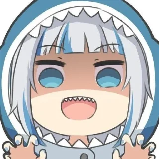 😱 emoji Gura😼 Telegram sticker 12 of 18