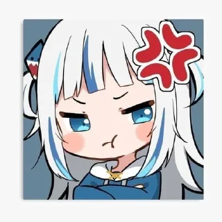 😠 emoji Gura😼 Telegram sticker 16 of 18