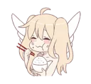 😋 emoji An angel of a girl @Nekosticker Telegram sticker 5 of 41