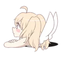 😕 emoji An angel of a girl @Nekosticker Telegram sticker 23 of 41