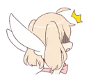😨 emoji An angel of a girl @Nekosticker Telegram sticker 12 of 41