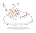 😴 emoji An angel of a girl @Nekosticker Telegram sticker 6 of 41