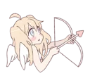 🙄 emoji An angel of a girl @Nekosticker Telegram sticker 3 of 41