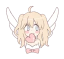 ❤ emoji An angel of a girl @Nekosticker Telegram sticker 1 of 41