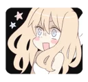 😱 emoji An angel of a girl @Nekosticker Telegram sticker 20 of 41