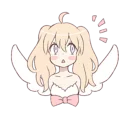😧 emoji An angel of a girl @Nekosticker Telegram sticker 10 of 41