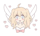 😍 emoji An angel of a girl @Nekosticker Telegram sticker 18 of 41
