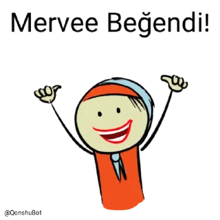 👍 emoji Mervee @Qonshubot Telegram sticker 20 of 31