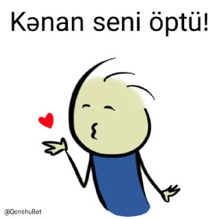 💋 emoji Kənan @Qonshubot Telegram sticker 19 of 31