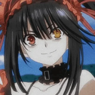 🕰 emoji -𝙏𝙤𝙠𝙞𝙨𝙖𝙠𝙞 𝙆𝙪𝙧𝙪𝙢𝙞 ” @Heaven_Otaku Telegram sticker 4 of 100