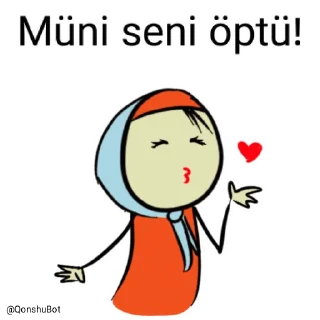 💋 emoji Müni @Qonshubot Telegram sticker 19 of 31