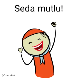 😄 emoji Seda @Qonshubot Telegram sticker 12 of 31