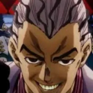 😁 emoji Le bizzare avventure di Kakyoin Telegram sticker 24 of 117