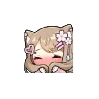 🤩 emoji ˗ˋʚ 𝐵𝑟𝑜𝑤𝑛 𝑔𝑖𝑟𝑙 ♡ @I1RRN ɞˊ˗ Telegram sticker 5 of 75