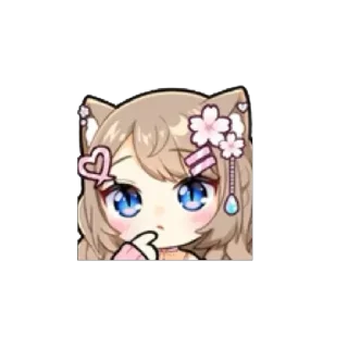 🤩 emoji ˗ˋʚ 𝐵𝑟𝑜𝑤𝑛 𝑔𝑖𝑟𝑙 ♡ @I1RRN ɞˊ˗ Telegram sticker 23 of 75