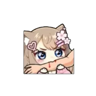 🤩 emoji ˗ˋʚ 𝐵𝑟𝑜𝑤𝑛 𝑔𝑖𝑟𝑙 ♡ @I1RRN ɞˊ˗ Telegram sticker 3 of 75
