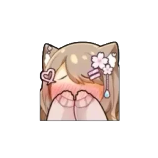🤩 emoji ˗ˋʚ 𝐵𝑟𝑜𝑤𝑛 𝑔𝑖𝑟𝑙 ♡ @I1RRN ɞˊ˗ Telegram sticker 4 of 75