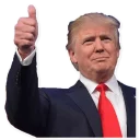 👍 emoji Donald Trump Telegram sticker 5 of 28