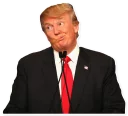 😏 emoji Donald Trump Telegram sticker 24 of 28