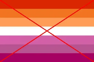 Sticker from Флаги (лезбиянки дети шлюх)