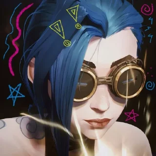 💙 emoji 💥⃟ 💙⃟ Jinx // @KesitoMania Telegram sticker 7 of 120