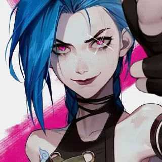 💙 emoji 💥⃟ 💙⃟ Jinx // @KesitoMania Telegram sticker 15 of 120