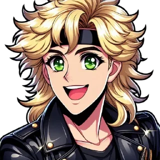 😀 emoji Dagim's 80's Glam Pack Telegram sticker 10 of 14