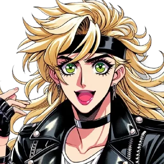 😃 emoji Dagim's 80's Glam Pack Telegram sticker 11 of 14