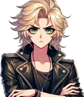 😠 emoji Dagim's 80's Glam Pack Telegram sticker 5 of 14