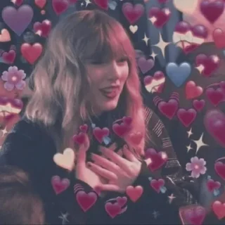 😍 emoji Taylor Swift Telegram sticker 10 of 119