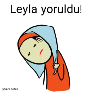 😣 emoji Leyla @Qonshubot Telegram sticker 9 of 31
