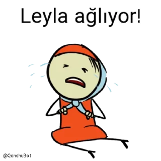 😭 emoji Leyla @Qonshubot Telegram sticker 14 of 31