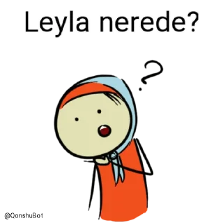 🤔 emoji Leyla @Qonshubot Telegram sticker 5 of 31