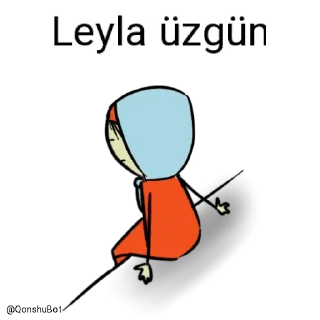 😓 emoji Leyla @Qonshubot Telegram sticker 11 of 31