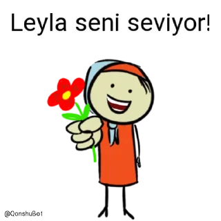 ❤️ emoji Leyla @Qonshubot Telegram sticker 8 of 31