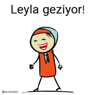 🚶‍♂️ emoji Leyla @Qonshubot Telegram sticker 10 of 31