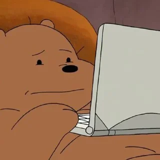 🤔 emoji we bare bears (@frankiepan ♡) Telegram sticker 21 of 119