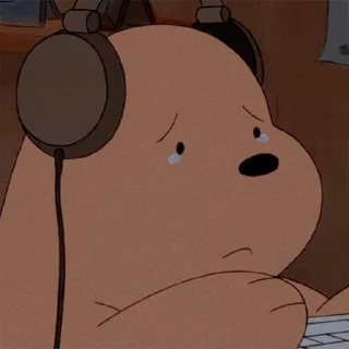 😢 emoji we bare bears (@frankiepan ♡) Telegram sticker 7 of 119