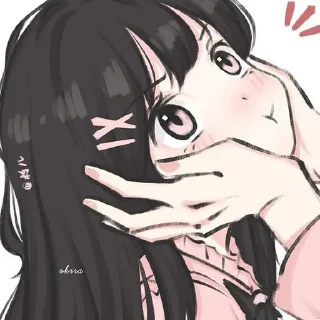 🍥 emoji @okrra 146 : anime Telegram sticker 10 of 75