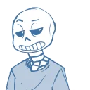 Sticker from Sans