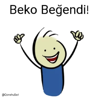 👍 emoji Beko @Qonshubot Telegram sticker 20 of 31