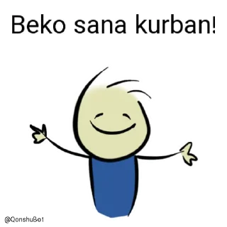 🤗 emoji Beko @Qonshubot Telegram sticker 18 of 31