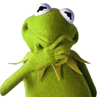 🤔 emoji Kermit | @donyae_stickers Telegram sticker 6 of 13