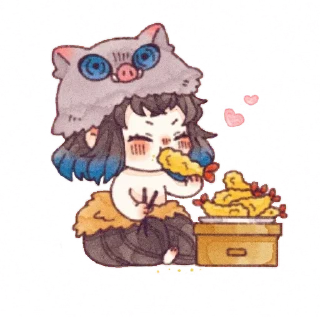 🍤 emoji Chibi KNY "02" @Lindadotwav Telegram sticker 15 of 77