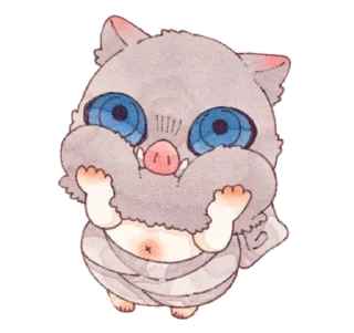 🍤 emoji Chibi KNY "02" @Lindadotwav Telegram sticker 1 of 77