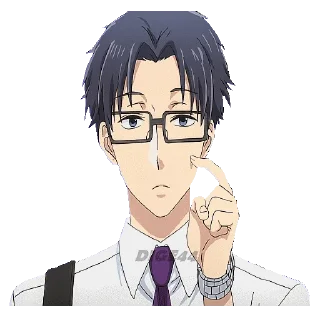 🤔 emoji @STIKERFORALL 🏴󠁧󠁢󠁥󠁮󠁧󠁿HIROTAKA NIFUJI - LOVE IS HARD Telegram sticker 6 of 30