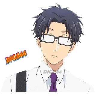 😏 emoji @STIKERFORALL 🏴󠁧󠁢󠁥󠁮󠁧󠁿HIROTAKA NIFUJI - LOVE IS HARD Telegram sticker 7 of 30