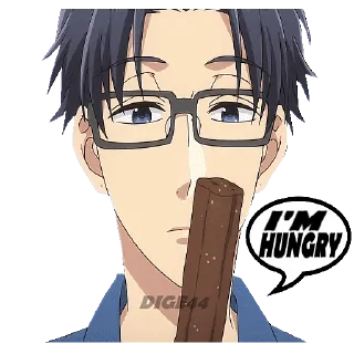 🍞 emoji @STIKERFORALL 🏴󠁧󠁢󠁥󠁮󠁧󠁿HIROTAKA NIFUJI - LOVE IS HARD Telegram sticker 21 of 30