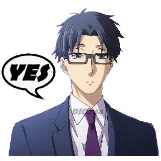 👍 emoji @STIKERFORALL 🏴󠁧󠁢󠁥󠁮󠁧󠁿HIROTAKA NIFUJI - LOVE IS HARD Telegram sticker 3 of 30